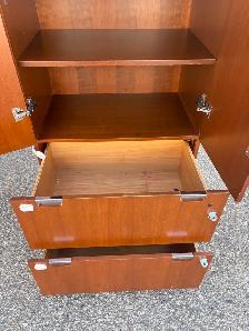 Free delivery used Wooden Cabinet with Shelves and Drawers - Photo 7