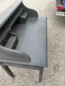 Free delivery used Black Writing Desk with Drawers - Photo 6
