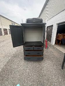 Free delivery used Dark Grey Armoire with Drawers - Photo 5