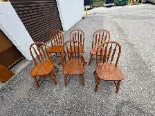 Free delivery used Wooden Dining Table with 6 Chairs - Photo 9