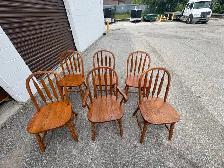 Free delivery used Wooden Dining Table with 6 Chairs - Photo 10