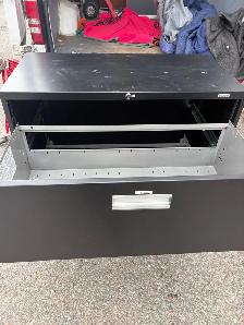 Free delivery used Black 3-Drawer Filing Cabinet - Photo 6