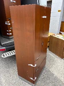 Free delivery used Wooden Cabinet with Shelves and Drawers - Photo 3