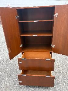 Free delivery used Wooden Cabinet with Shelves and Drawers - Photo 5