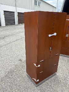 Free delivery used Wooden Cabinet with Shelves and Drawers - Photo 6
