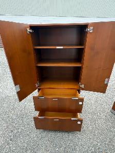 Free delivery used Wooden Cabinet with Shelves and Drawers - Photo 4