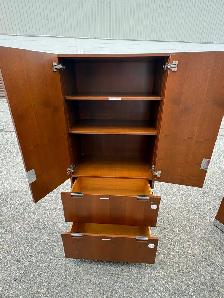 Free delivery used Wooden Cabinet with Shelves and Drawers - Photo 5