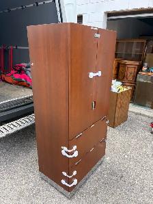 Free delivery used Wooden Cabinet with Shelves and Drawers - Photo 4