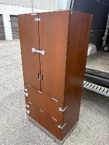 Free delivery used Wooden Cabinet with Shelves and Drawers - Photo 5