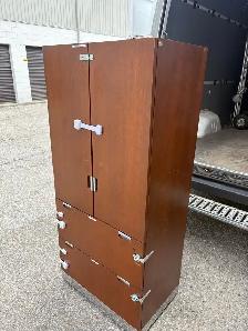 Free delivery used Wooden Cabinet with Shelves and Drawers - Photo 6