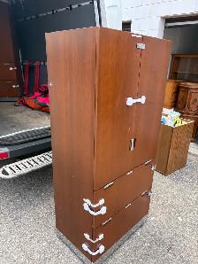 Free delivery used Wooden Cabinet with Shelves and Drawers - Photo 7