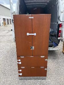 Free delivery used Wooden Cabinet with Shelves and Drawers - Photo 9