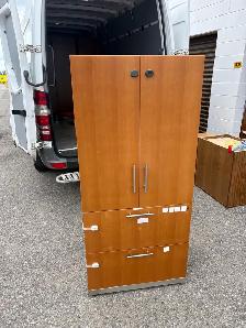 Free delivery used Wooden Cabinet with Shelves and Drawers - Photo 4