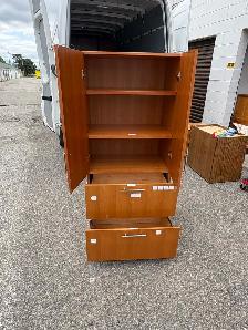 Free delivery used Wooden Cabinet with Shelves and Drawers - Photo 8