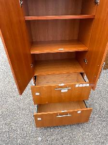 Free delivery used Wooden Cabinet with Shelves and Drawers - Photo 9