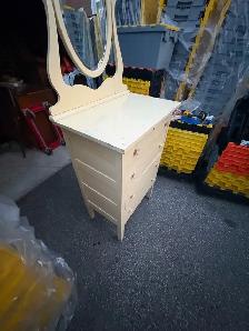 Free delivery antique Vintage Vanity Dresser with Oval Mirror - Photo 3