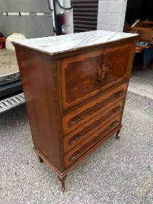 Free delivery antique Vintage Dresser with Marble Top - Photo 2