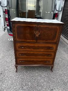 Free delivery antique Vintage Dresser with Marble Top - Photo 3