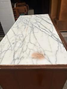 Free delivery antique Vintage Dresser with Marble Top - Photo 6