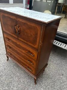 Free delivery antique Vintage Dresser with Marble Top - Photo 10