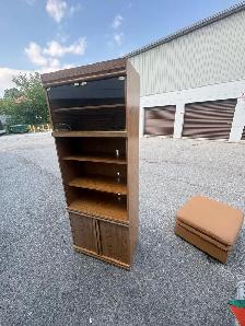 Free delivery used Wood Unit with Glass Doors - Photo 3