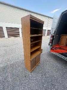 Free delivery used Wood Unit with Glass Doors - Photo 4