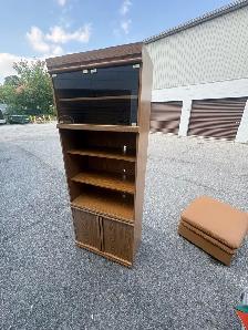 Free delivery used Wood Unit with Glass Doors - Photo 6