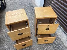 Free delivery used 2 x Wooden Filing Cabinets - Photo 4