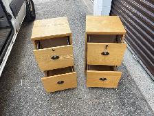 Free delivery used 2 x Wooden Filing Cabinets - Photo 6