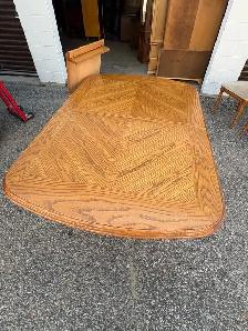 Free delivery used Wooden Dining Table with 6 Chairs - Photo 7
