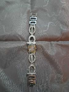 Bebe Women's Rhinestone Bracelet Watch