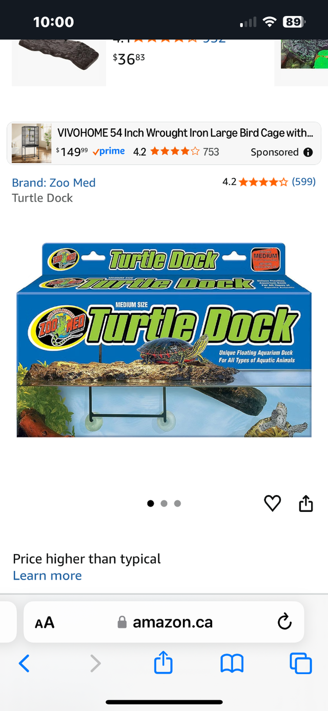 Large turtle dock