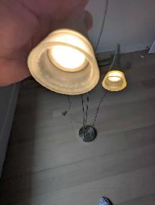 Floor lamp with LED lights and foot switch