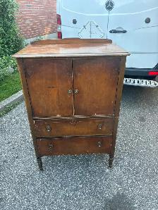 Free delivery used antique Vintage Wooden Cabinet with Drawers - Photo 4