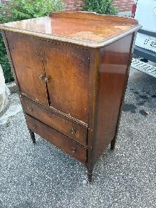 Free delivery used antique Vintage Wooden Cabinet with Drawers - Photo 5