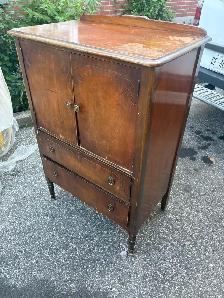 Free delivery used antique Vintage Wooden Cabinet with Drawers - Photo 7