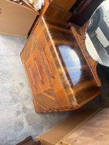 Free delivery antique Vintage 1930s Art Deco Waterfall Dresser - Photo 7