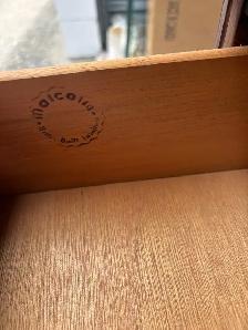 Free delivery used Vintage Wooden End Table with Drawer - Photo 7
