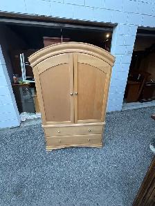Free delivery used Wooden Armoire with Drawers