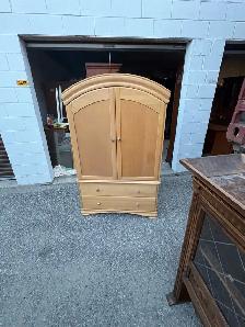 Free delivery used Wooden Armoire with Drawers - Photo 5
