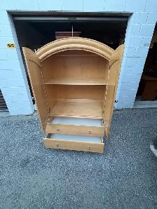 Free delivery used Wooden Armoire with Drawers - Photo 8