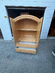 Free delivery used Wooden Armoire with Drawers - Photo 9