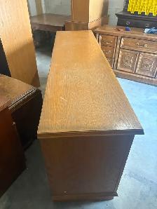 Free delivery used Vintage Oak dresser Buffet - Photo 4