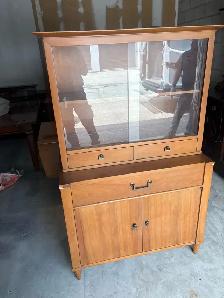 Free delivery antique Vintage Wooden China Cabinet (1950-1960) - Photo 2