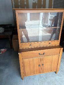 Free delivery antique Vintage Wooden China Cabinet (1950-1960) - Photo 3