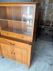 Free delivery antique Vintage Wooden China Cabinet (1950-1960) - Photo 4