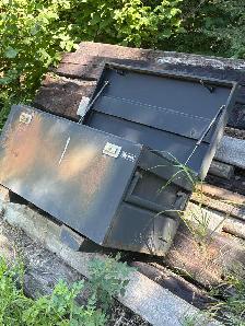 Storage box for a job site