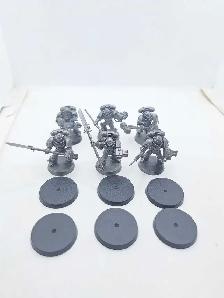 Warhammer 40k 6 Grey Knights Primed Gray Strike Marines