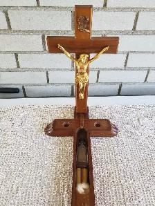 CRUCIFIX ANCIEN EN BOIS WOW! - Photo 3