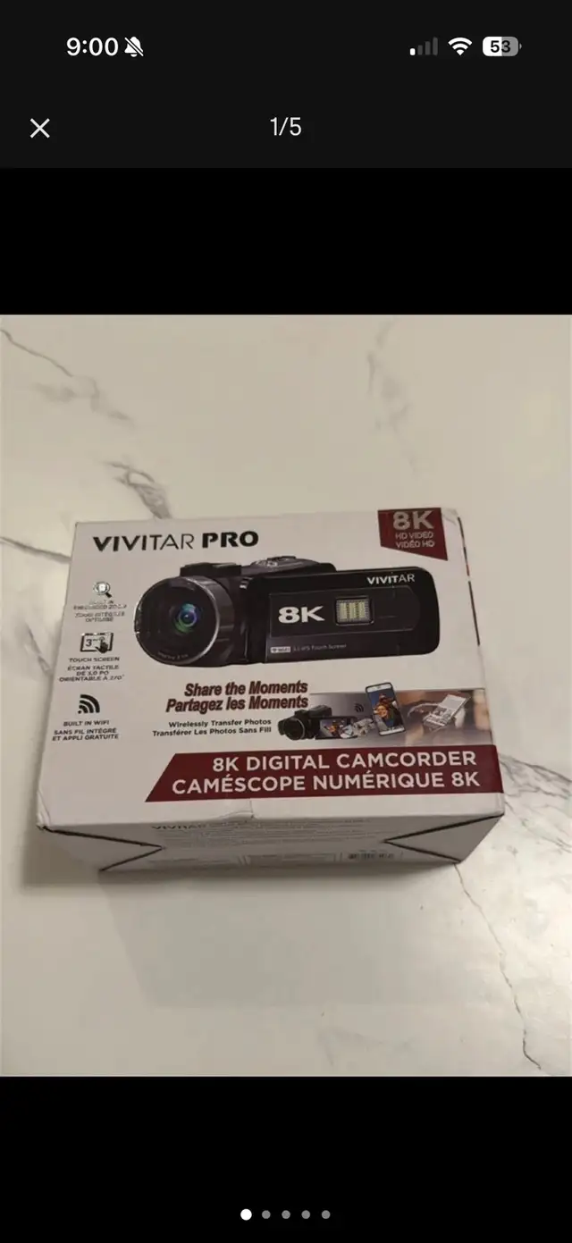 Vivitar DVR8K 8K Pro SD Flash